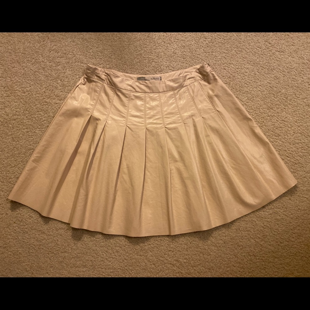 Pale pink mini skirt